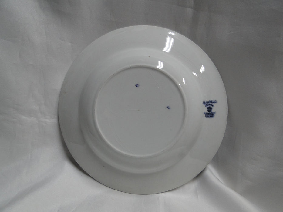 Keeling Croxton, Flow Blue, Antique: Rim Soup Bowl (s), 9 1/2", Crazing