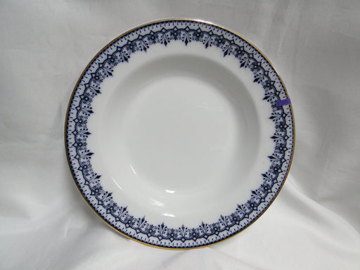 Keeling Croxton, Flow Blue, Antique: Rim Soup Bowl (s), 9 1/2", As Is