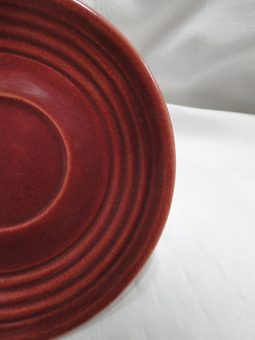 Bauer Ring Burgundy (Old): Cup & Saucer Set, 2 1/2" Tall, Round Handle