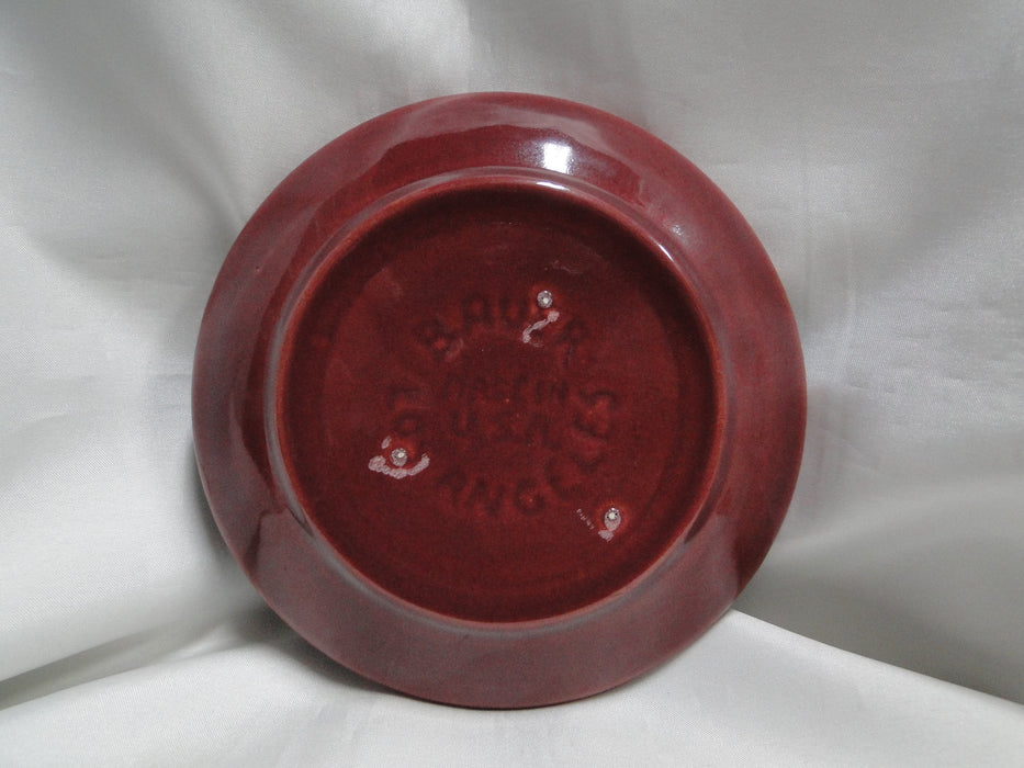 Bauer Ring Burgundy (Old): Cup & Saucer Set, 2 1/2" Tall, Round Handle