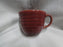 Bauer Ring Burgundy (Old): Cup & Saucer Set, 2 1/2" Tall, Round Handle