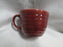 Bauer Ring Burgundy (Old): Cup & Saucer Set, 2 1/2" Tall, Round Handle