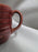 Bauer Ring Burgundy (Old): Cup & Saucer Set, 2 1/2" Tall, Round Handle