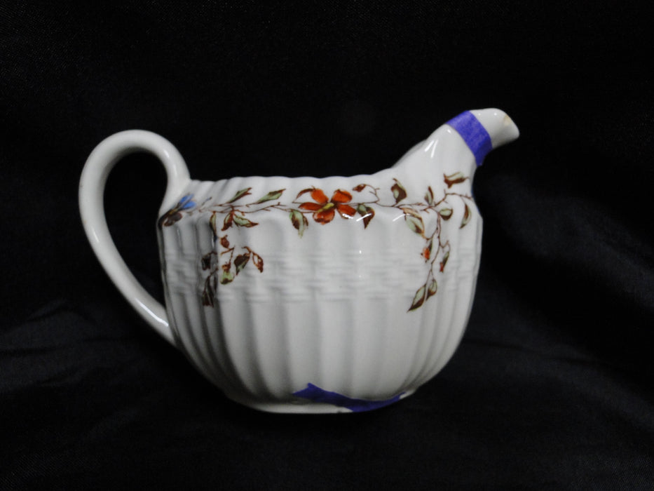 Spode Wicker Dale, Floral on Chelsea Wicker: Mini Creamer, As Is, 2 5/8" Tall