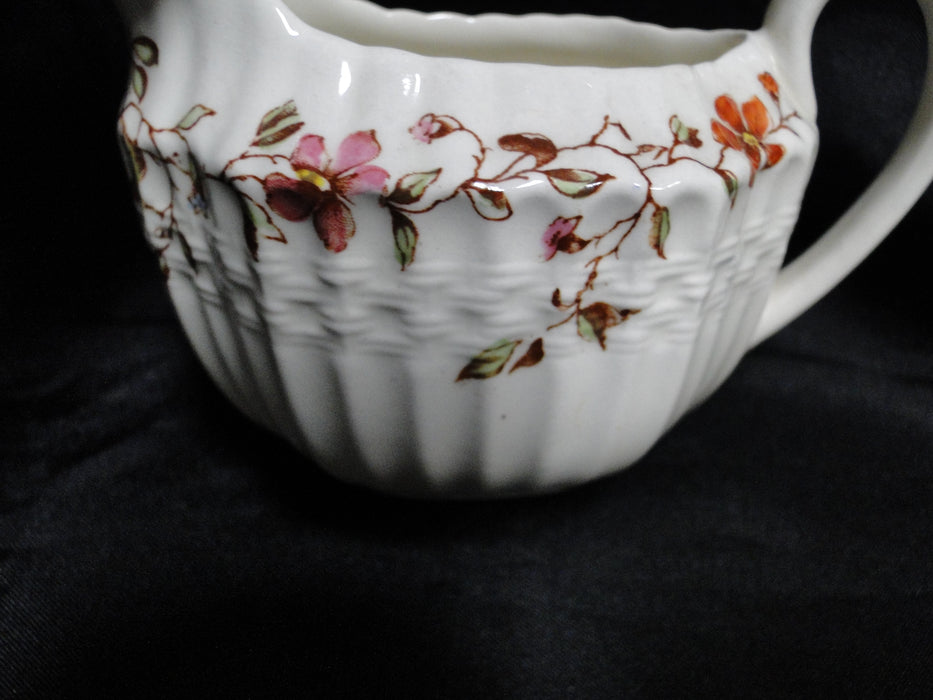 Spode Wicker Dale, Floral on Chelsea Wicker: Mini Creamer, As Is, 2 5/8" Tall