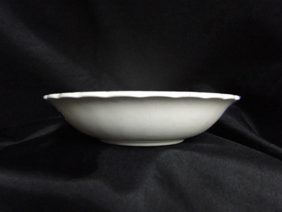 Spode Wicker Dale, Floral on Chelsea Wicker: Cereal Bowl, 6 1/4", As Is