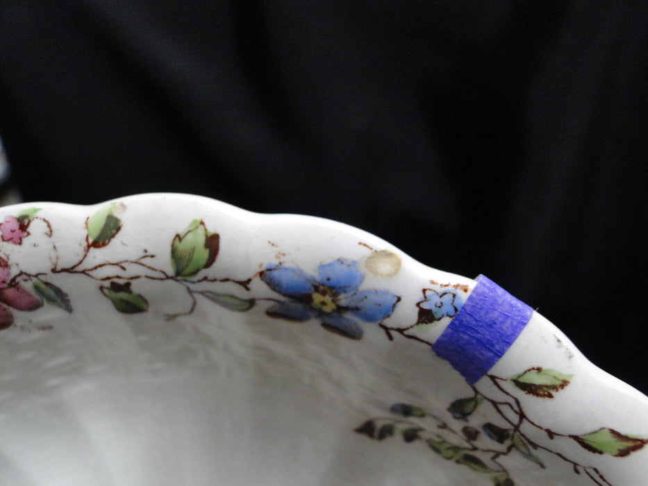 Spode Wicker Dale, Floral on Chelsea Wicker: Cereal Bowl, 6 1/4", As Is