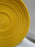 Bauer Ring Yellow (Old): Cup & Saucer Set, 2 1/2" Tall, Round Handle