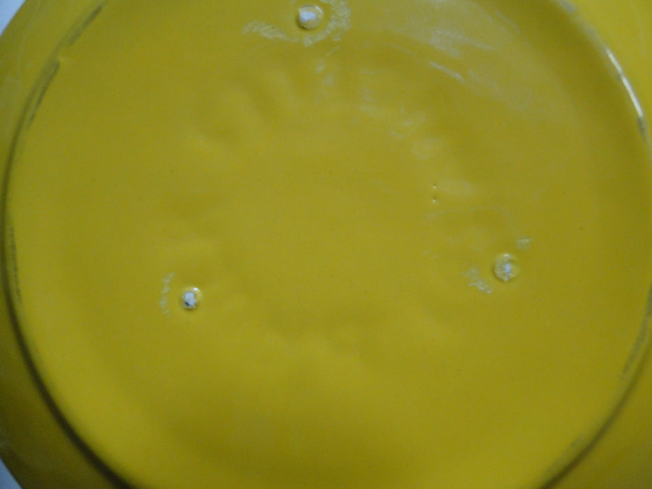 Bauer Ring Yellow (Old): Cup & Saucer Set, 2 1/2" Tall, Round Handle