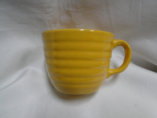Bauer Ring Yellow (Old): Cup & Saucer Set, 2 1/2" Tall, Round Handle