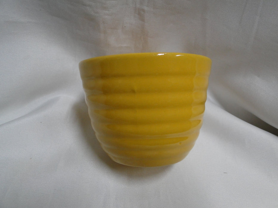 Bauer Ring Yellow (Old): Cup & Saucer Set, 2 1/2" Tall, Round Handle