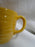 Bauer Ring Yellow (Old): Cup & Saucer Set, 2 1/2" Tall, Round Handle