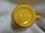 Bauer Ring Yellow (Old): Cup & Saucer Set, 2 1/2" Tall, Round Handle