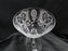 Tiffin June Night, 17392, Clear, Etched: Champagne / Sherbet (s), 6" Tall