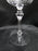 Tiffin June Night, 17392, Clear, Etched: Champagne / Sherbet (s), 6" Tall