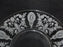 Tiffin June Night, Clear, Etched: Luncheon Plate (s), 8 1/8"