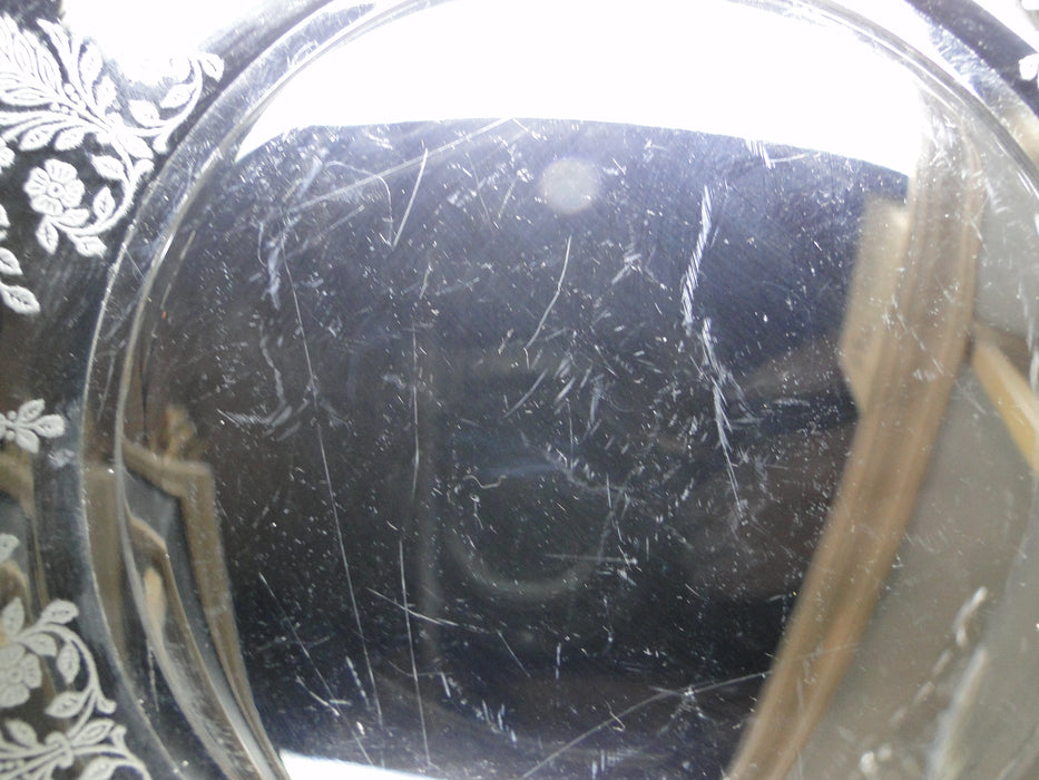 Tiffin June Night, Clear, Etched: Luncheon Plate (s), 8 1/8"