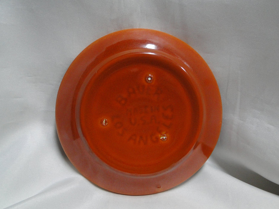 Bauer Ring Orange (Old): Cup & Saucer Set, 2 1/2" Tall, Round Handle