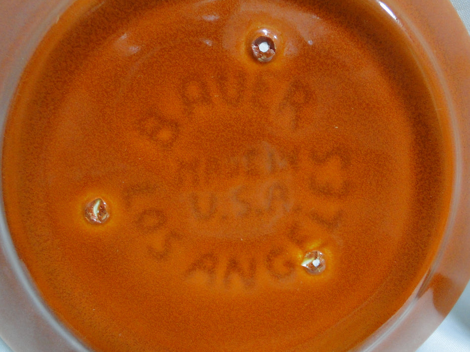 Bauer Ring Orange (Old): Cup & Saucer Set, 2 1/2" Tall, Round Handle