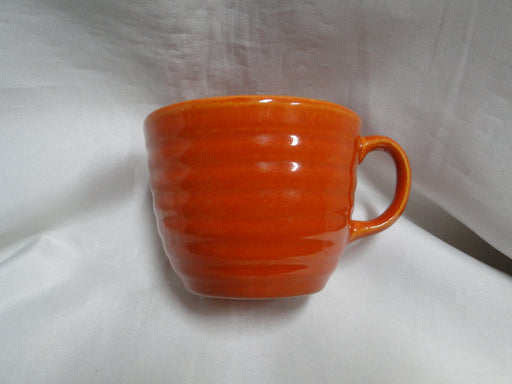 Bauer Ring Orange (Old): Cup & Saucer Set, 2 1/2" Tall, Round Handle