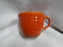 Bauer Ring Orange (Old): Cup & Saucer Set, 2 1/2" Tall, Round Handle