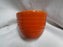 Bauer Ring Orange (Old): Cup & Saucer Set, 2 1/2" Tall, Round Handle