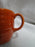 Bauer Ring Orange (Old): Cup & Saucer Set, 2 1/2" Tall, Round Handle