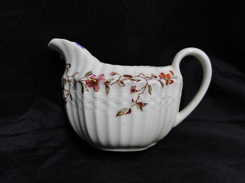 Spode Wicker Dale, Floral on Chelsea Wicker: Mini Creamer, As Is, 2 5/8" Tall