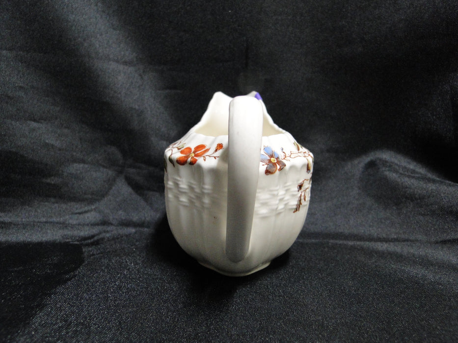 Spode Wicker Dale, Floral on Chelsea Wicker: Mini Creamer, As Is, 2 5/8" Tall