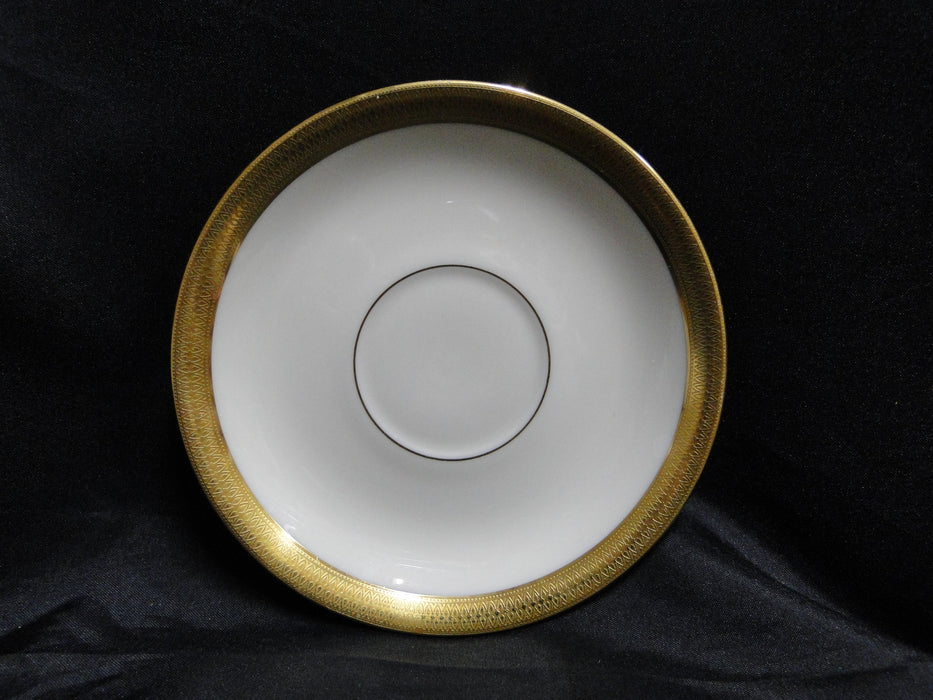 Lenox Lowell P67, Gold Encrusted Band: Cup & Saucer Set, 2 1/8" Tall