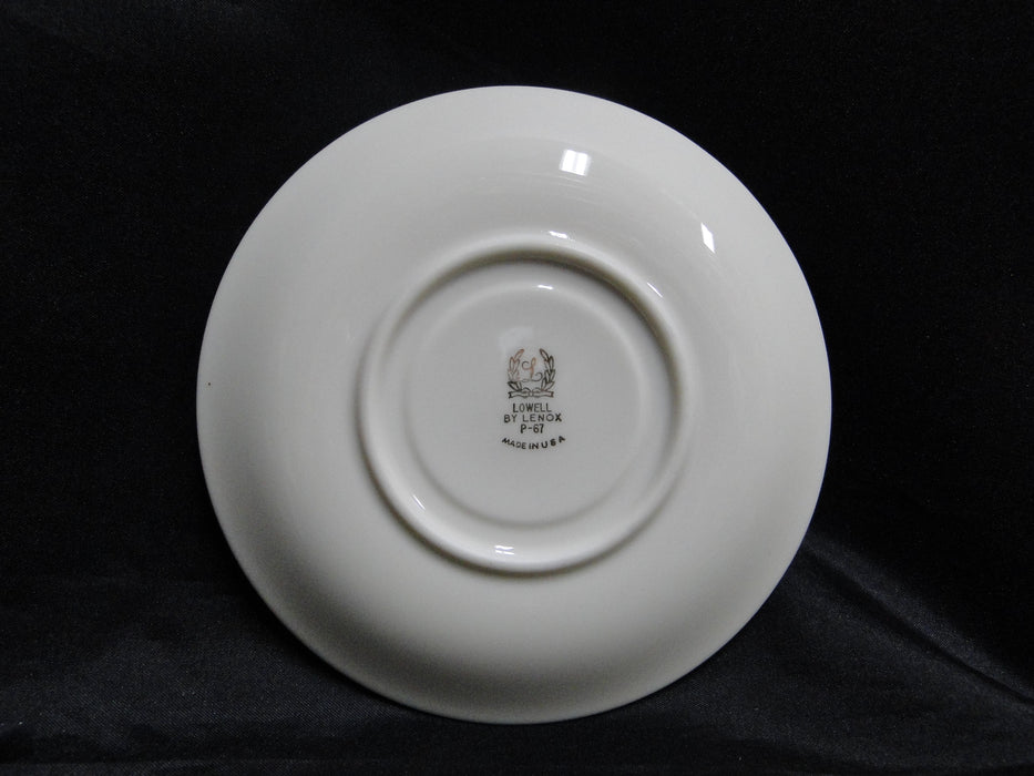 Lenox Lowell P67, Gold Encrusted Band: Cup & Saucer Set, 2 1/8" Tall