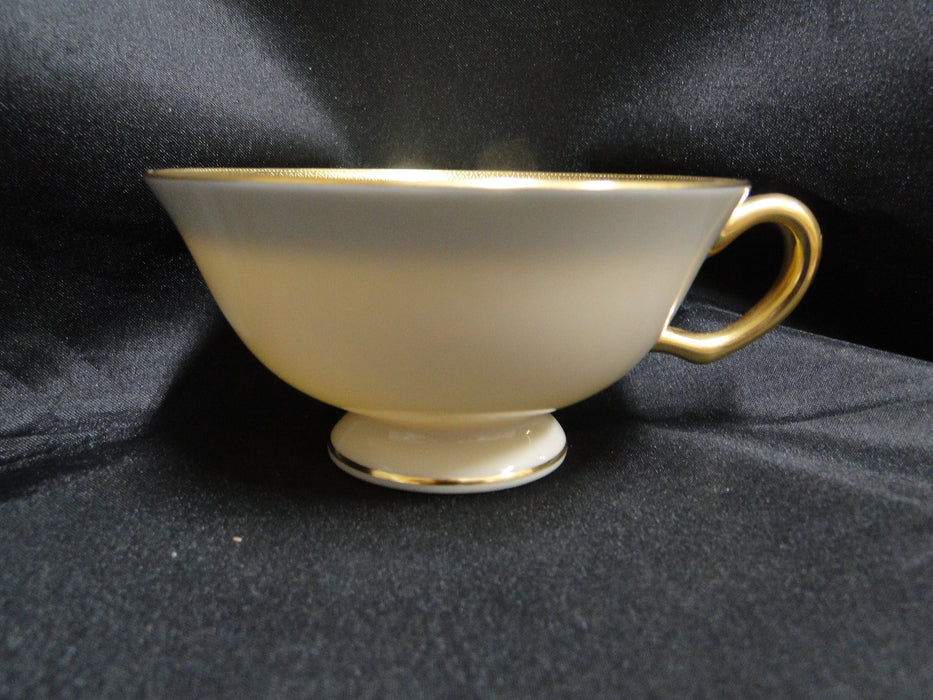 Lenox Lowell P67, Gold Encrusted Band: Cup & Saucer Set, 2 1/8" Tall