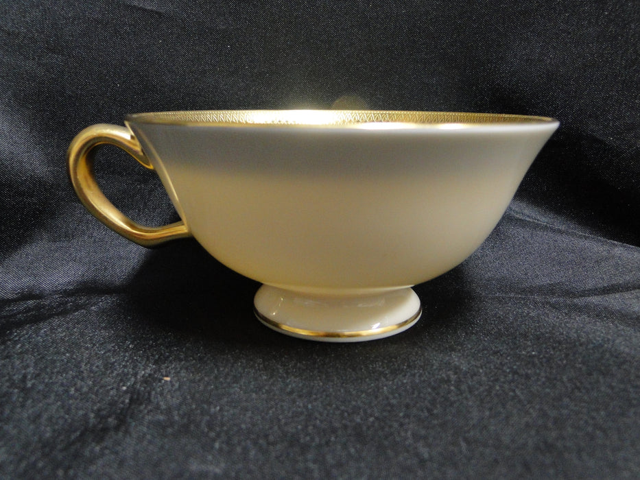 Lenox Lowell P67, Gold Encrusted Band: Cup & Saucer Set, 2 1/8" Tall