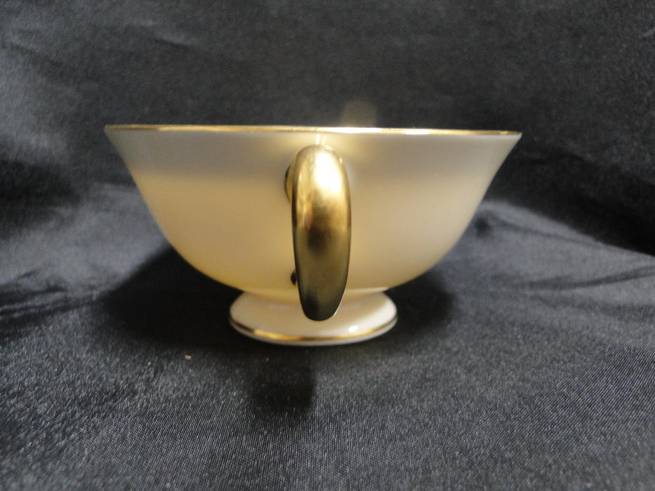 Lenox Lowell P67, Gold Encrusted Band: Cup & Saucer Set, 2 1/8" Tall