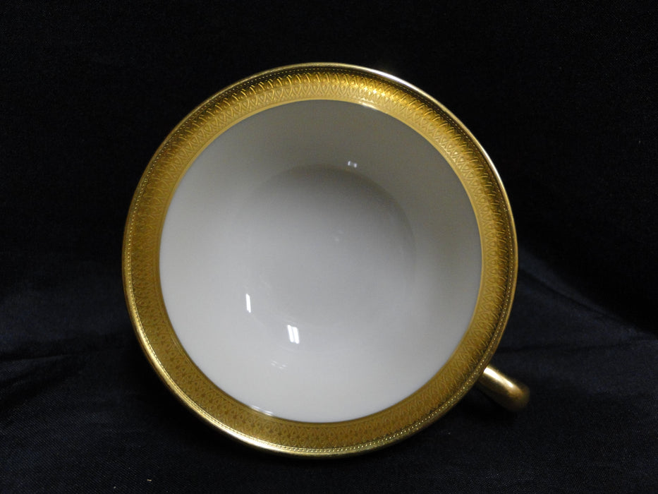 Lenox Lowell P67, Gold Encrusted Band: Cup & Saucer Set, 2 1/8" Tall