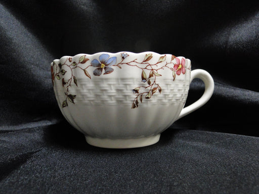 Spode Wicker Dale, Floral on Chelsea Wicker: 2" Cup Only, No Saucer, Crazing