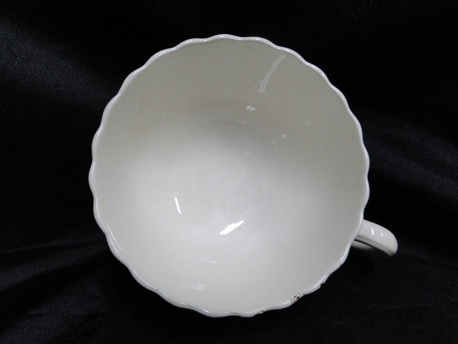 Spode Wicker Dale, Floral on Chelsea Wicker: 2" Cup Only, No Saucer, Crazing