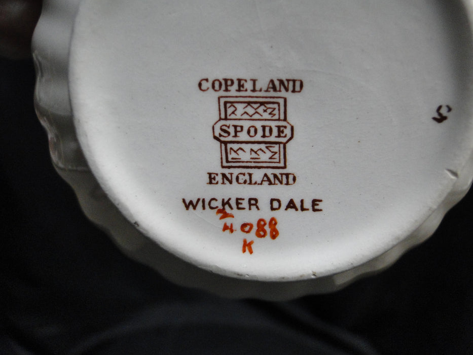 Spode Wicker Dale, Floral on Chelsea Wicker: 2" Cup Only, No Saucer, Crazing