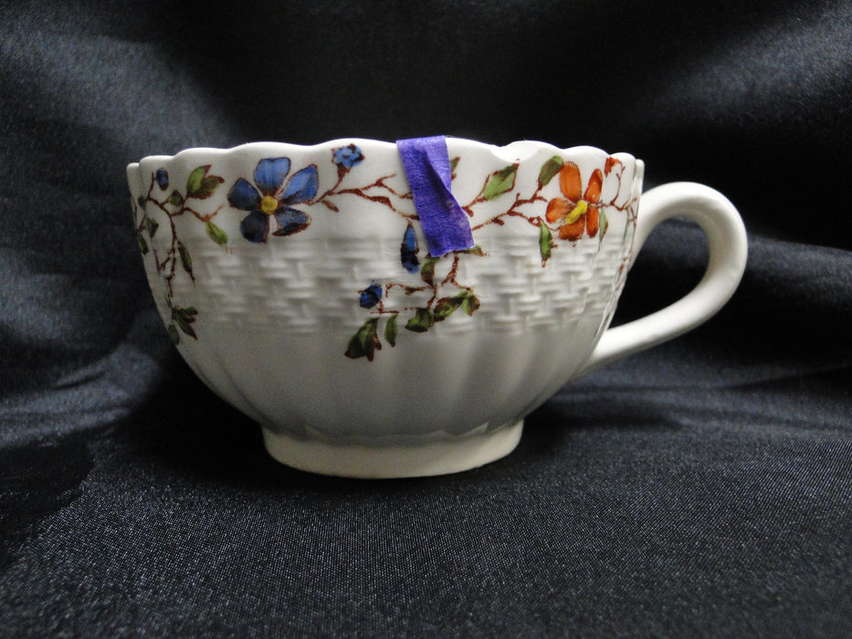 Spode Wicker Dale, Floral on Chelsea Wicker: 2" Cup Only, No Saucer, As Is