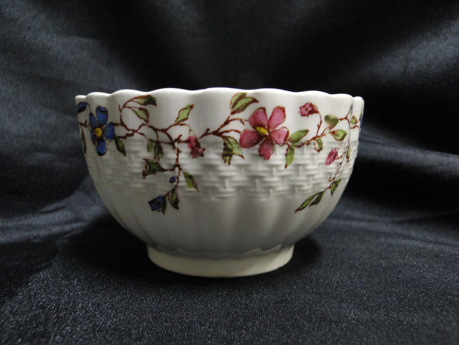 Spode Wicker Dale, Floral on Chelsea Wicker: 2" Cup Only, No Saucer, As Is