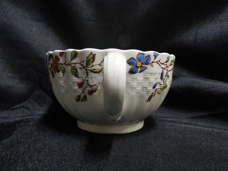 Spode Wicker Dale, Floral on Chelsea Wicker: 2" Cup Only, No Saucer, As Is