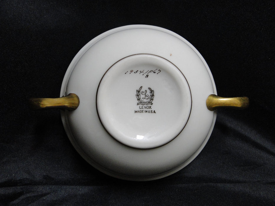 Lenox Lowell P67, Gold Encrusted Band: Cream Soup Bowl Only, No Saucer