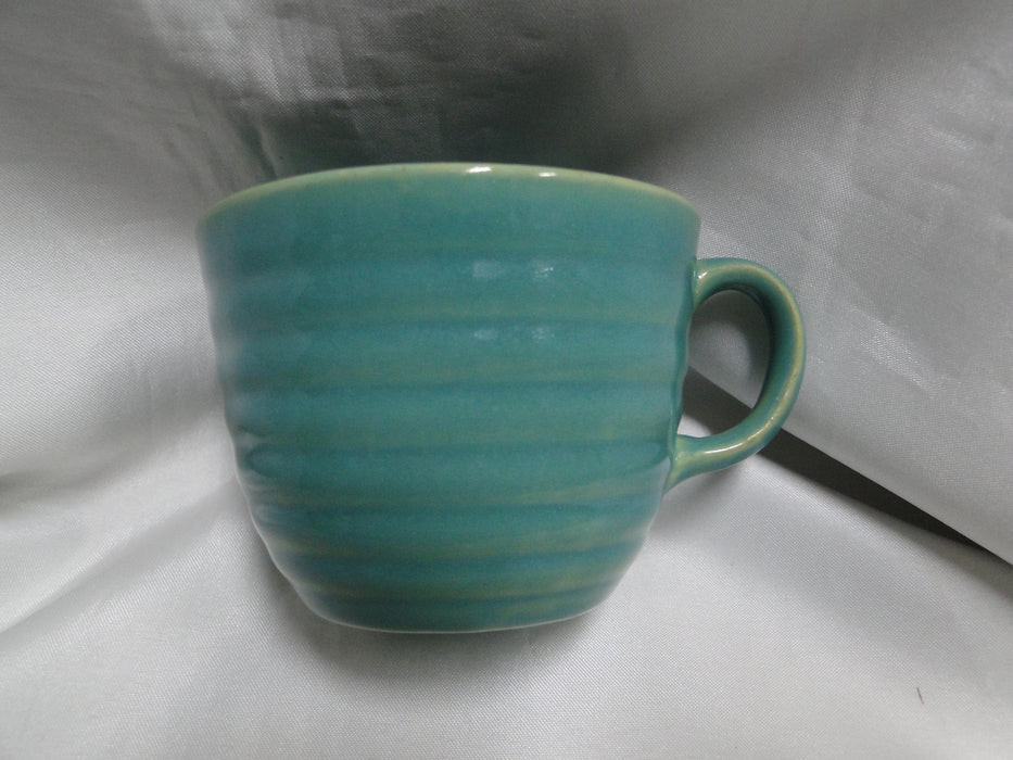 Bauer Ring Jade (Green)(Old): Cup & Saucer Set, 2 1/2" Tall, Round Handle