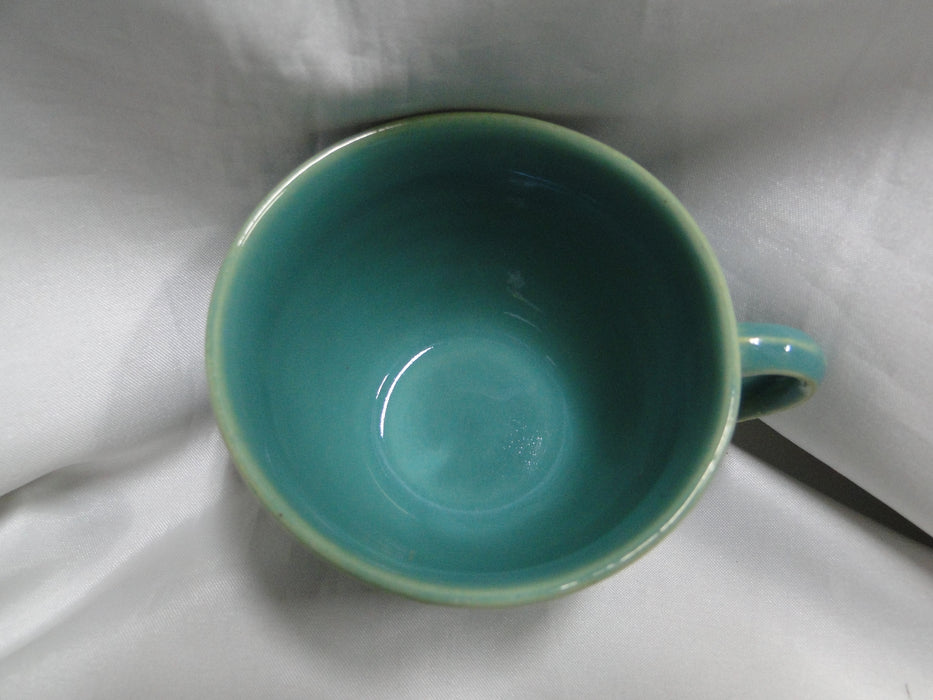 Bauer Ring Jade (Green)(Old): Cup & Saucer Set, 2 1/2" Tall, Round Handle
