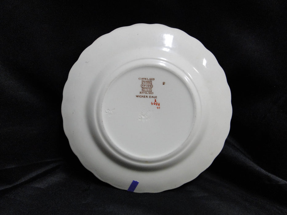 Spode Wicker Dale, Floral on Chelsea Wicker: Bread Plate, 6 1/2", Nick