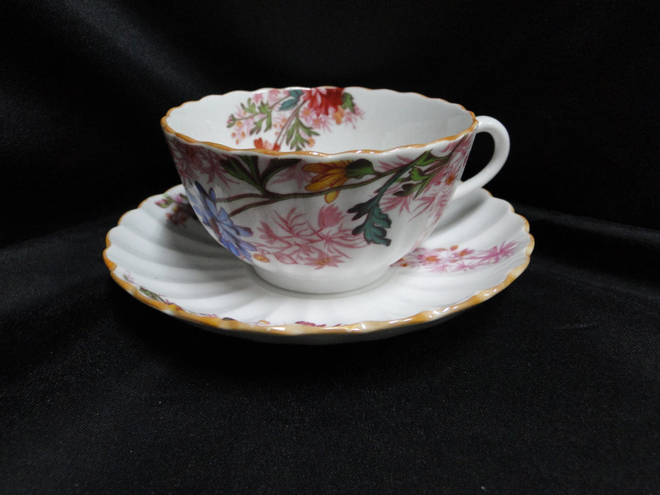 Spode Chelsea Garden, Multicolored Florals: Cup & Saucer Set (s), 2 1/8"