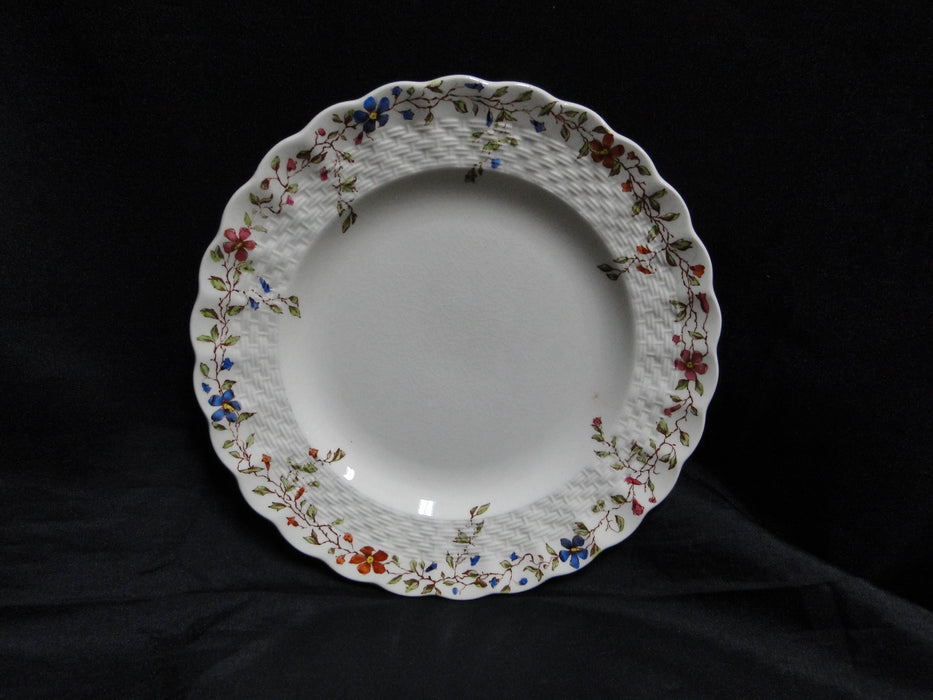 Spode Wicker Dale, Floral on Chelsea Wicker: Bread Plate (s), 6 1/2", Crazing