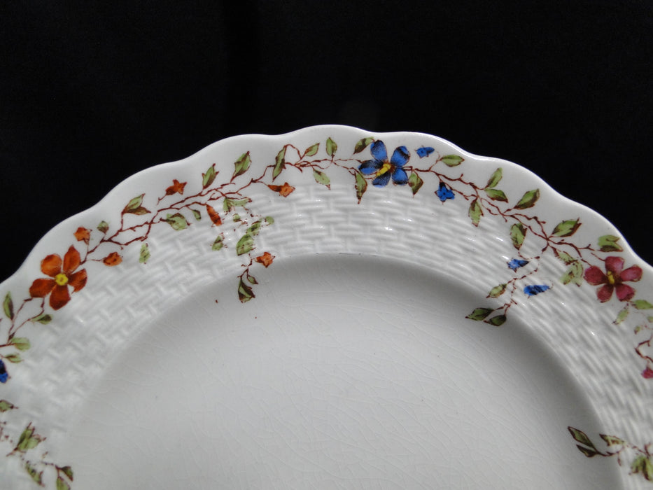 Spode Wicker Dale, Floral on Chelsea Wicker: Bread Plate (s), 6 1/2", Crazing