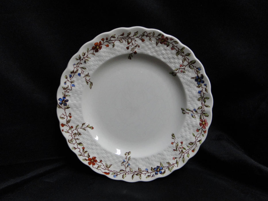 Spode Wicker Dale, Floral on Chelsea Wicker: Bread Plate (s), 6 1/2", Crazing