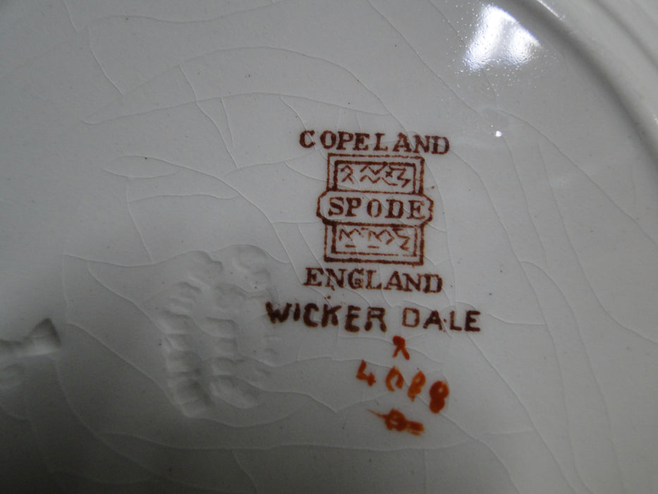 Spode Wicker Dale, Floral on Chelsea Wicker: Bread Plate (s), 6 1/2", Crazing